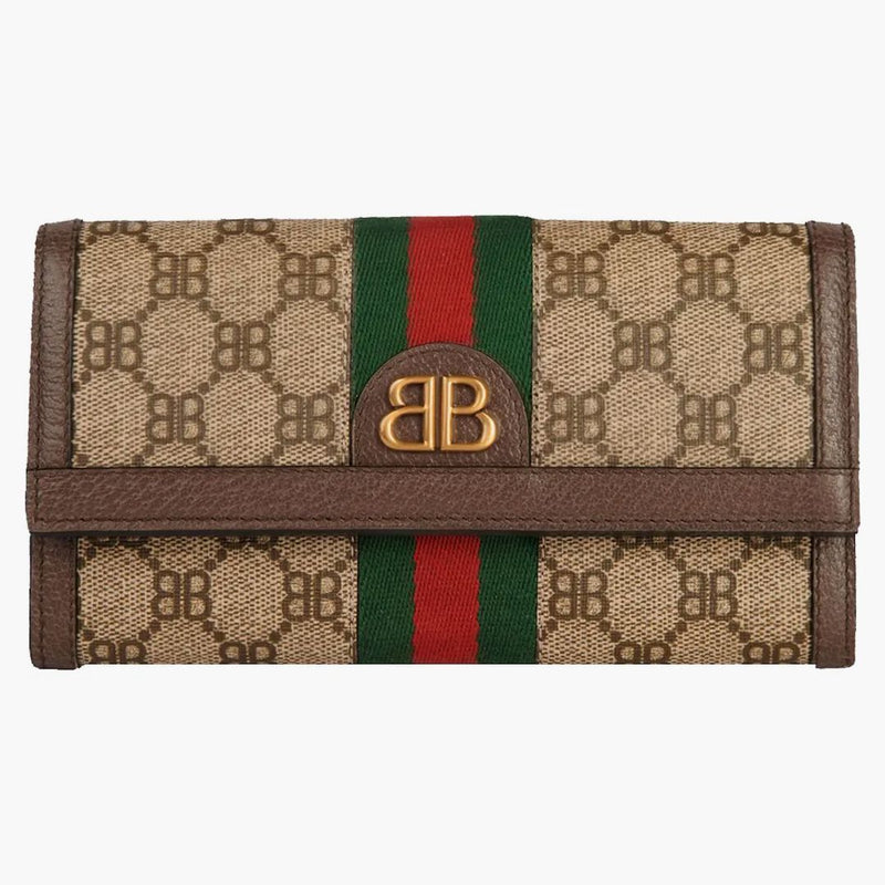 Gucci X Balenciaga The Hacker Project Continental Wallet Beige
