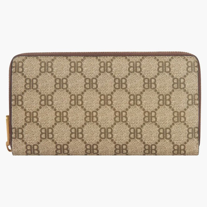 Gucci X Balenciaga The Hacker Project Continental Zip Wallet Beige