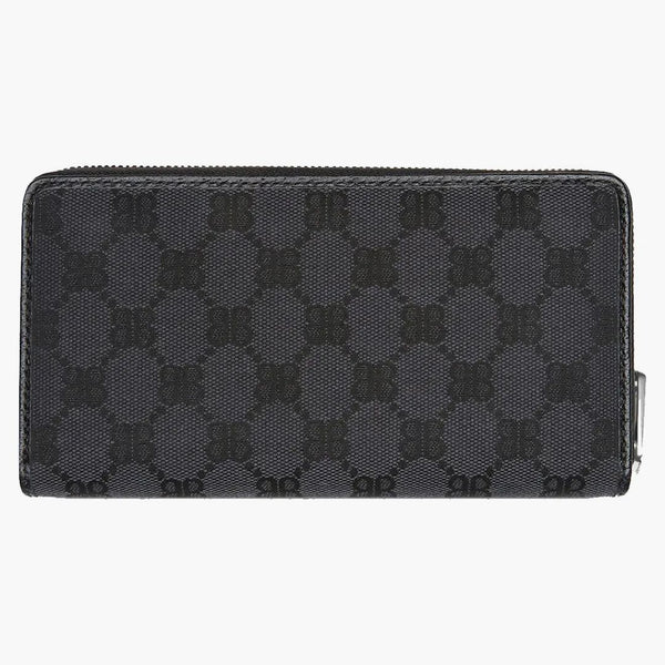 Gucci X Balenciaga The Hacker Project Continental Zip Wallet Black
