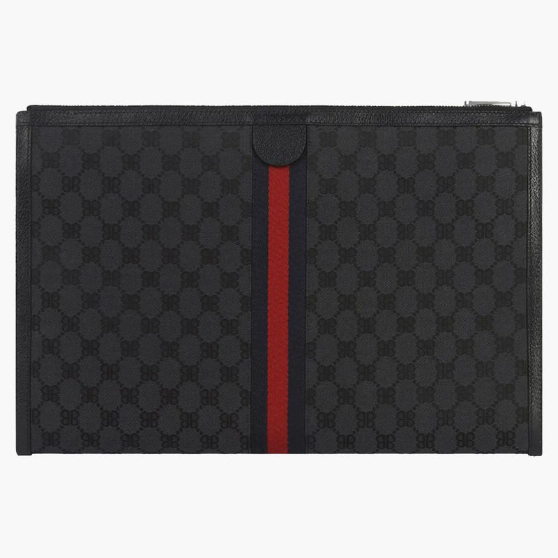 Gucci x Balenciaga Hacker Project Graffiti Laptop Pouch Black