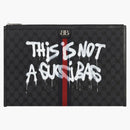 Gucci X Balenciaga the Hacker Project Graffiti Laptop Pouch Black