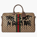Gucci X Balenciaga the Hacker Project Graffiti Medium Duffle Bag Beige