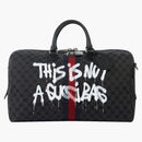 Gucci X Balenciaga the Hacker Project Graffiti Medium Duffle Bag Black