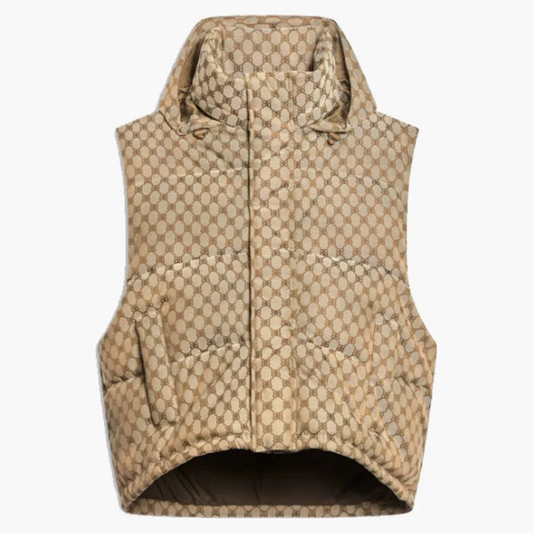 Gucci X Balenciaga The Hacker Project Hacker Cocoon Puffer Vest Beige