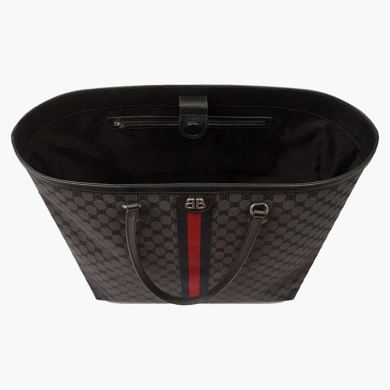 Gucci x Balenciaga Hackerprojektet stora döda väska svart