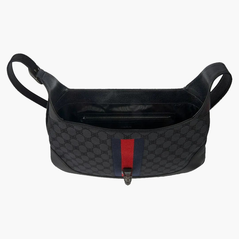 Gucci X Balenciaga The Hacker Project Medium Hobo Bag Black