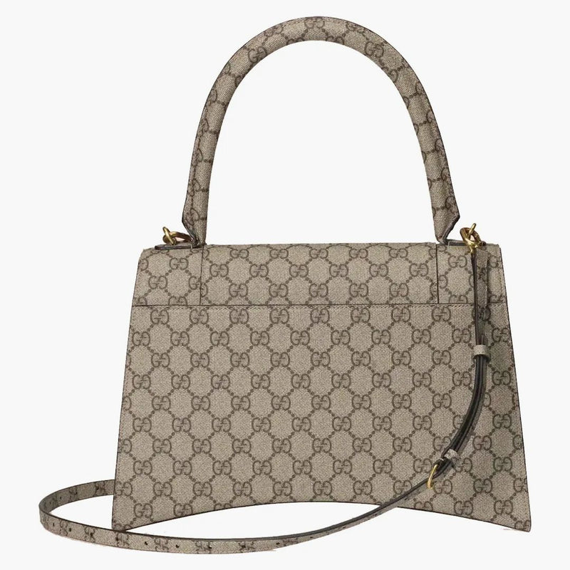 Gucci X Balenciaga the Hacker Project Medium Hourglass Bag Beige/Ebony