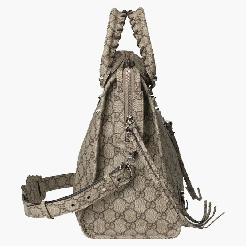 Gucci X Balenciaga the Hacker Project Medium Neo Classic Bag Variation 2 Beige/Ebony