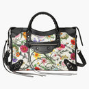 Gucci x Balenciaga The Hacker Project Medium Neo Classic Bag White Flora Canvas