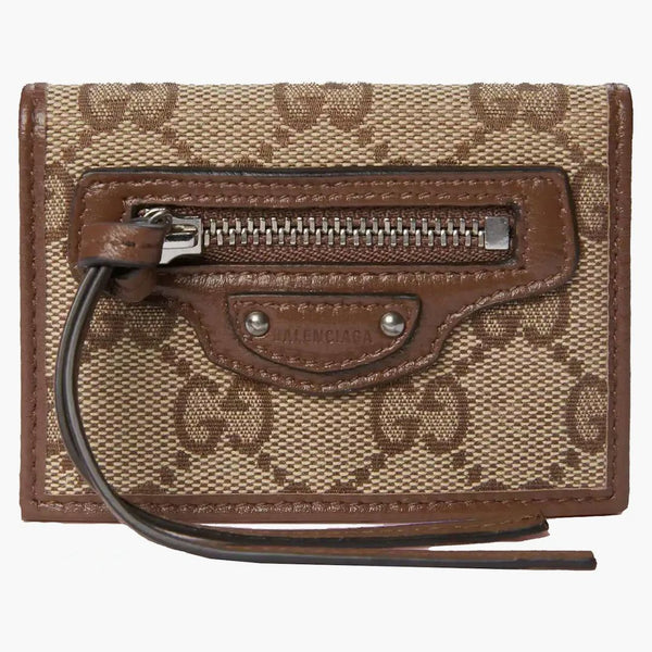 Gucci X Balenciaga The Hacker Project Neo Classic Wallet Beige/ebony