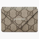 Gucci X Balenciaga the Hacker Project Paper Mini Wallet Beige/Ebony
