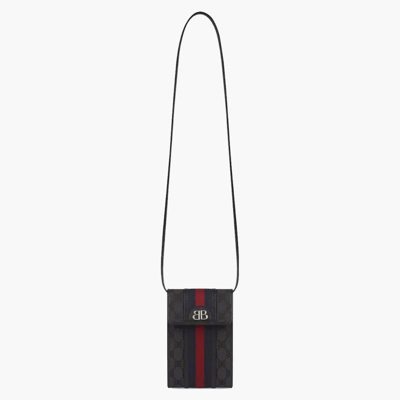 Gucci X Balenciaga The Hacker Project Phone Bag Black