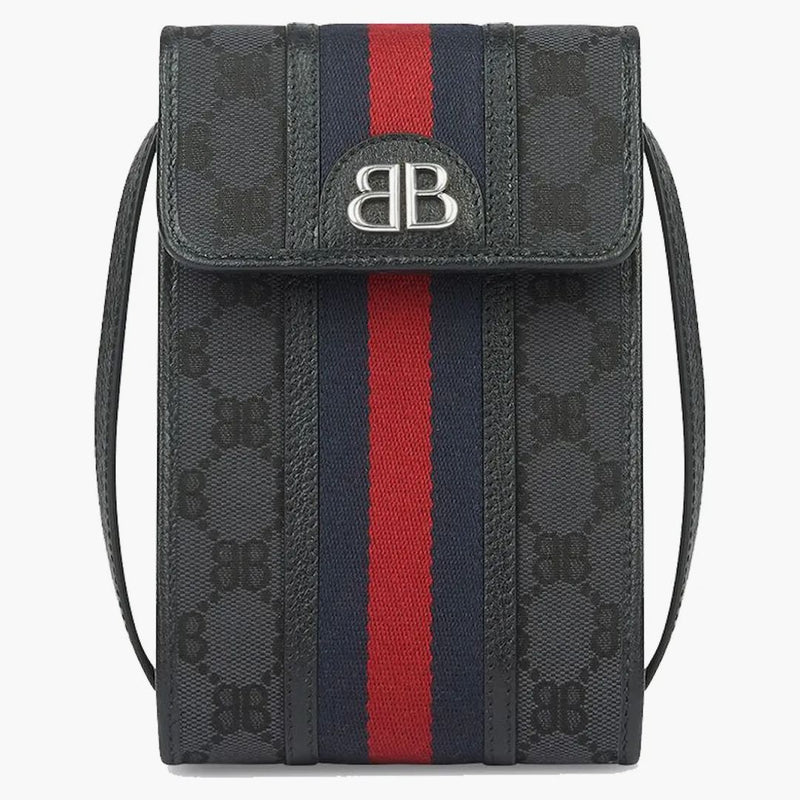 Gucci X Balenciaga The Hacker Project Phone Bag Black
