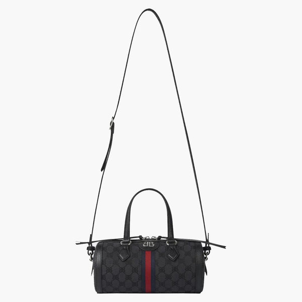 Gucci x Balenciaga The Hacker Project Small Boston Bag Black
