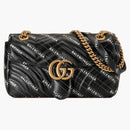 Gucci x Balenciaga The Hacker Project Small GG Marmont Bag Black