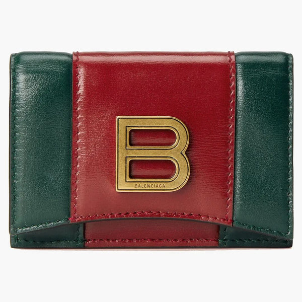 Gucci X Balenciaga The Hacker Project Snap Card Case Wallet Green/red