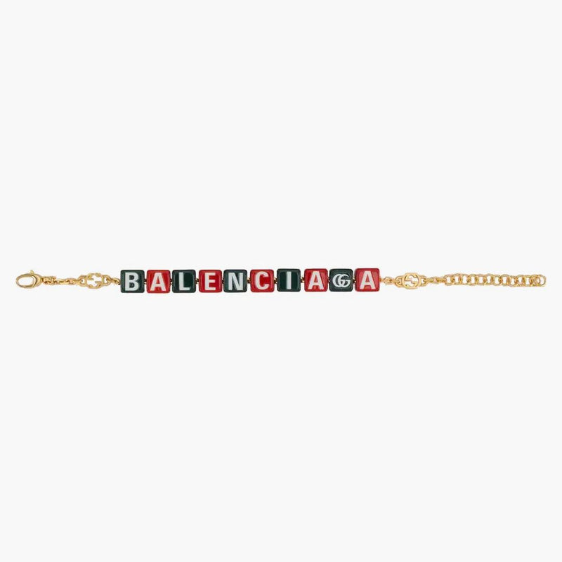 Gucci X Balenciaga The Hacker Project Symbols Bracelet Green/red