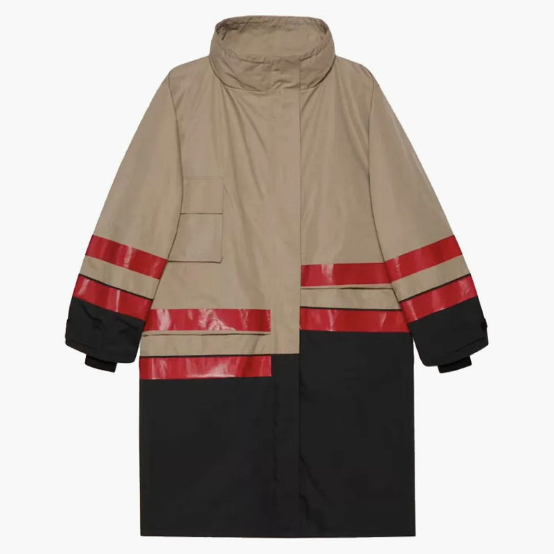 Gucci X Balenciaga The Hacker Project Technical Cotton Coat Beige/black