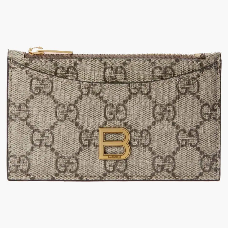 Gucci X Balenciaga the Hacker Project Card Case Beige/Ebony