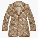 Gucci X Balenciaga the Hacker Project Jumbo GG Men Jacket Beige/Ebony