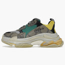 Gucci x Balenciaga El Proyecto Hacker Triple S Beige Green Yellow
