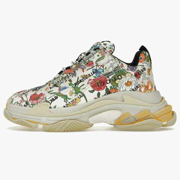 Gucci X Balenciaga The Hacker Project Triple S Flora Print