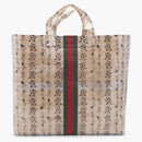 Gucci X Comme des Garcon Paper Dead Bag Floral Vinyl Clear