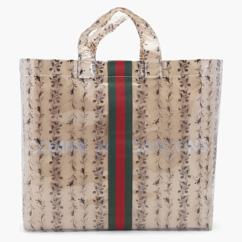 Gucci x Comme des Gorcon Paper Bag Dead Floral Vinyl Clear