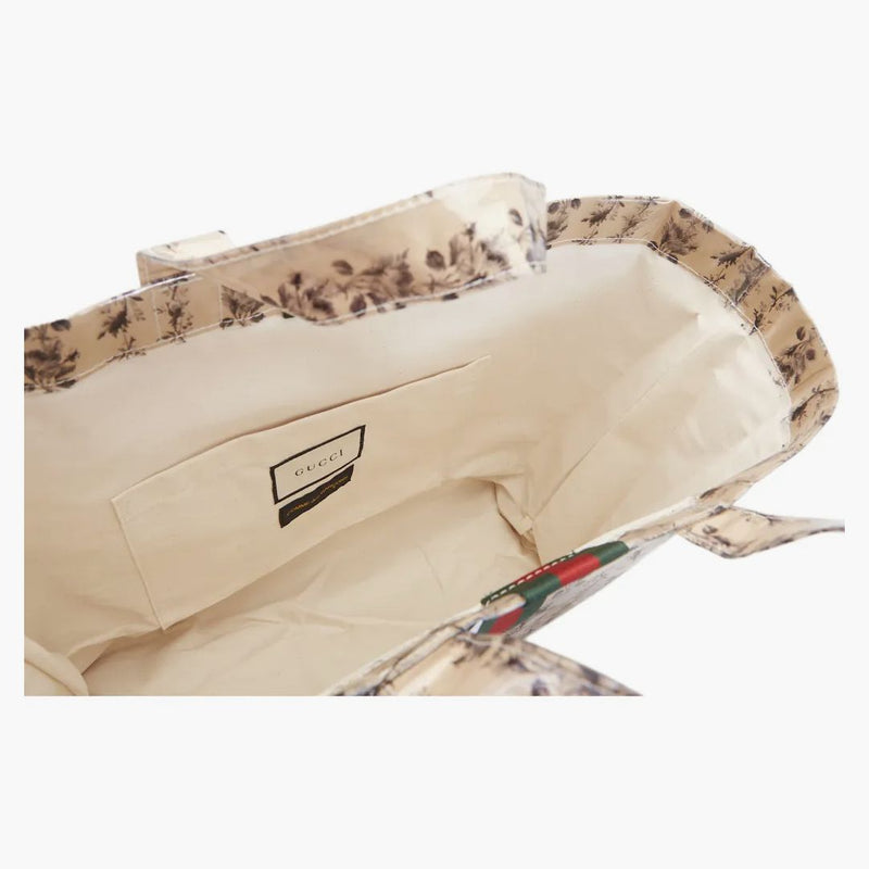 Gucci x Comme des Gorcon Paper Bag Dead Floral Vinyl Clear