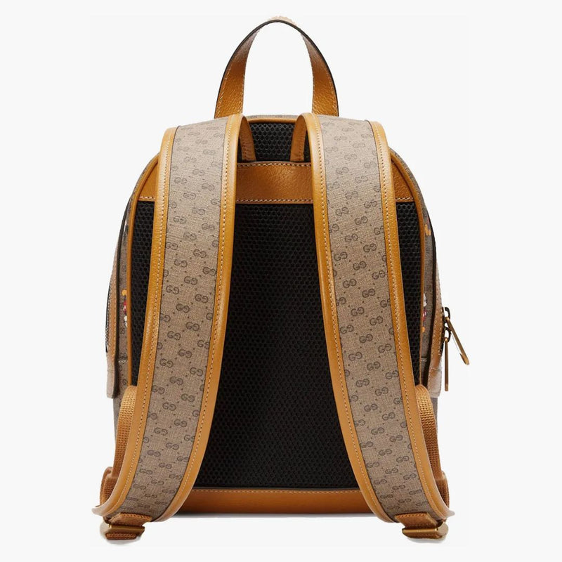 Gucci x Disney Batoh Mini GG Supreme Mickey Mouse Small Beige
