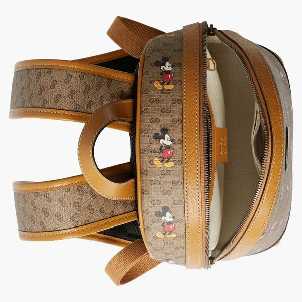 Gucci x Disney Batoh Mini GG Supreme Mickey Mouse Small Beige
