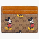 Gucci x Disney Card Case Mini GG Supreme Mickey Mouse Beige