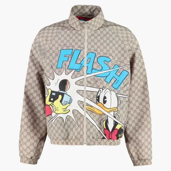 Gucci X Disney Donald Duck Monogram Techno Jacket Beige