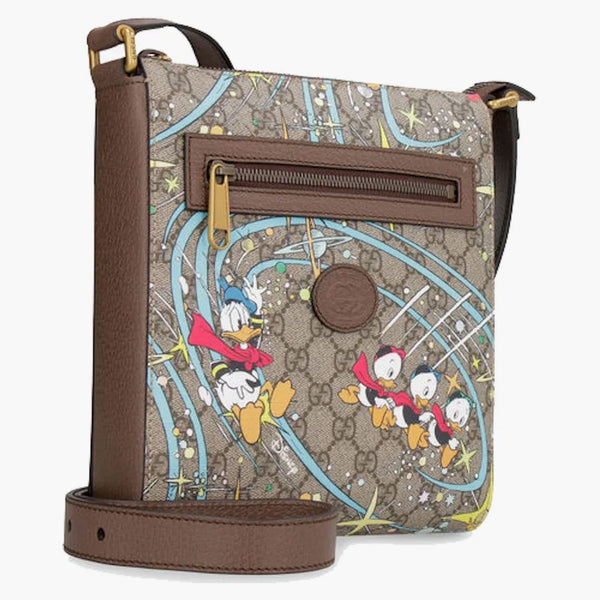 Gucci X Disney GG Supreme Messenger Bag med logotyp Multicolor