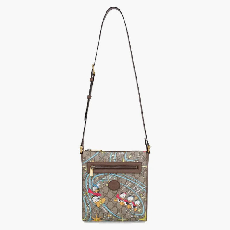 Gucci X Disney GG Supreme Messenger Bag with logo multicolor