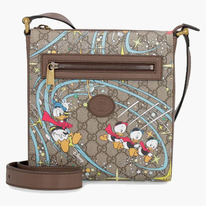Gucci X Disney GG Supreme Messenger Bag with logo multicolor