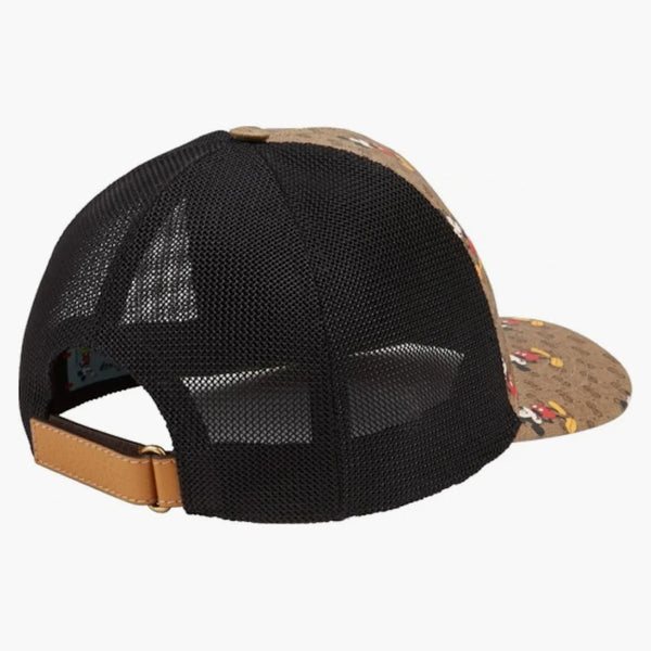 Gucci x Disney Mickey Mouse Print Trucker má gg plátno hnědé