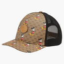 Gucci X Disney Mickey Mouse Print Trucker Has GG Canvas Brown