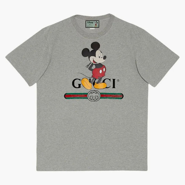 Gucci X Disney Oversized Logo-print T-shirt Grey
