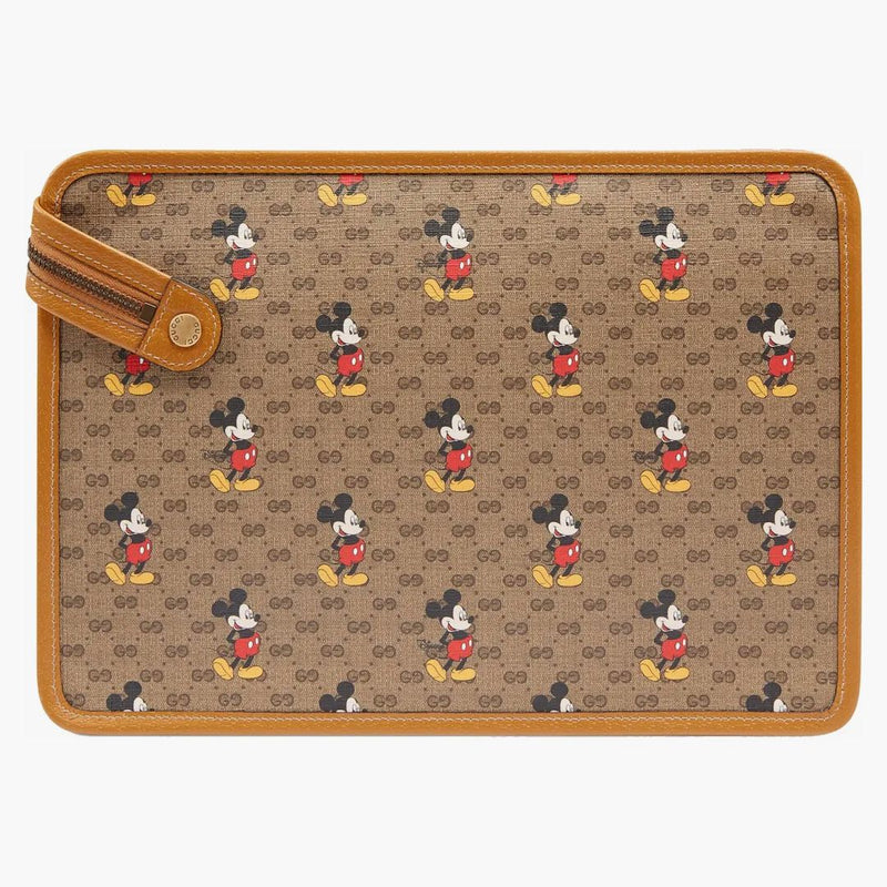 Gucci X Disney Pouch Mini GG Supreme Mickey Mouse Beige