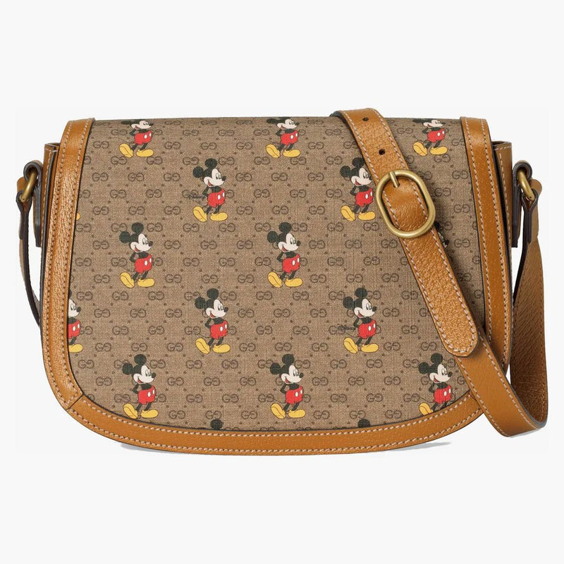 Gucci x Disney ramię worka Mini GG Supreme Mickey Mouse Small Beige