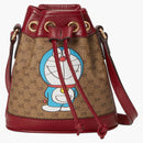 Gucci X Doraemon Bucket Bag Mini Ebony/Beige