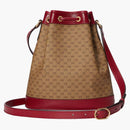 Gucci X Doraemon Bucket Bag Small Ebony/beige