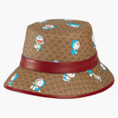 Gucci X Doraemon Bucket has Ebony/Beige