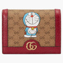 Gucci X Doraemon Card Case Ebony/Beige