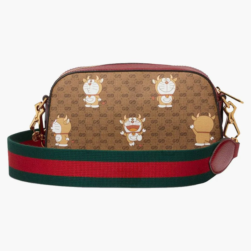 Gucci X Doraemon Small Shoulder Bag Ebony/beige