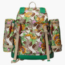 Gucci x la faccia nord grande zaino verde multi