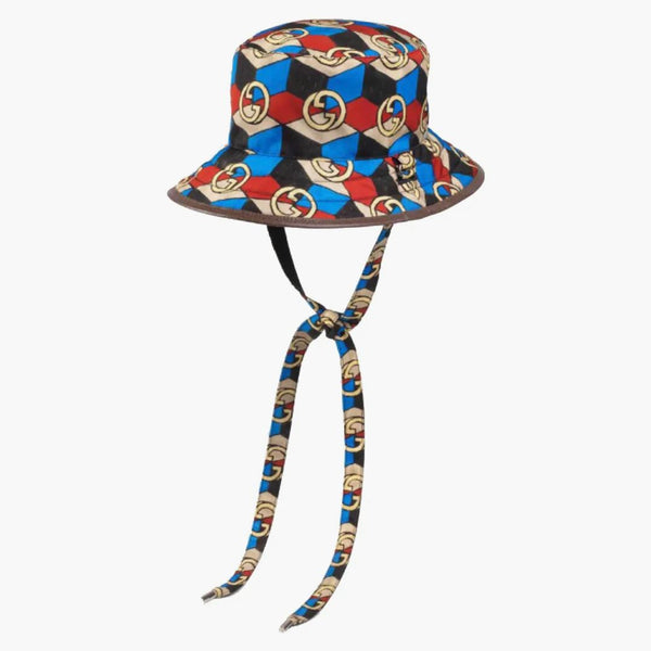 Gucci x North Face Online exkluzivní sebepoškození nylon klobouk multicolor