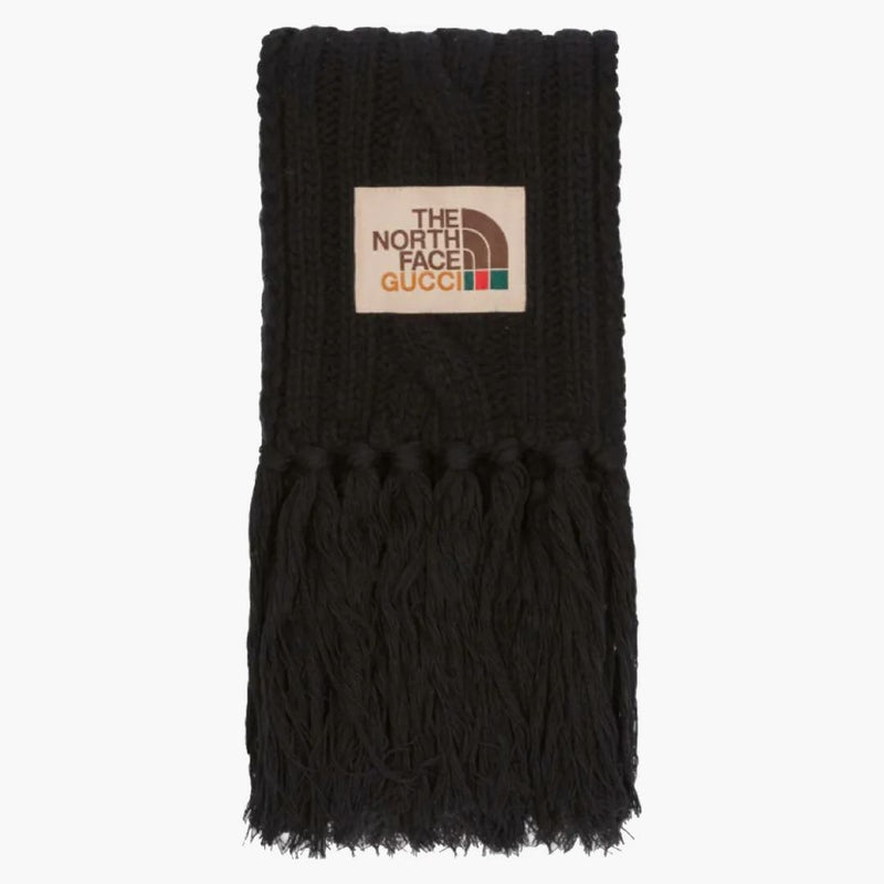 Gucci X The North Face Wool Scarf Black