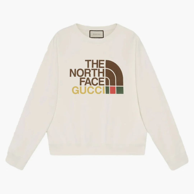 Gucci x North Face Cotton mikina slonoviny
